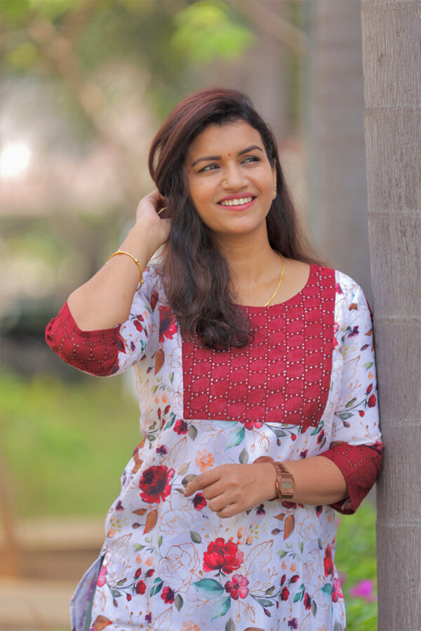 Cotton floral print